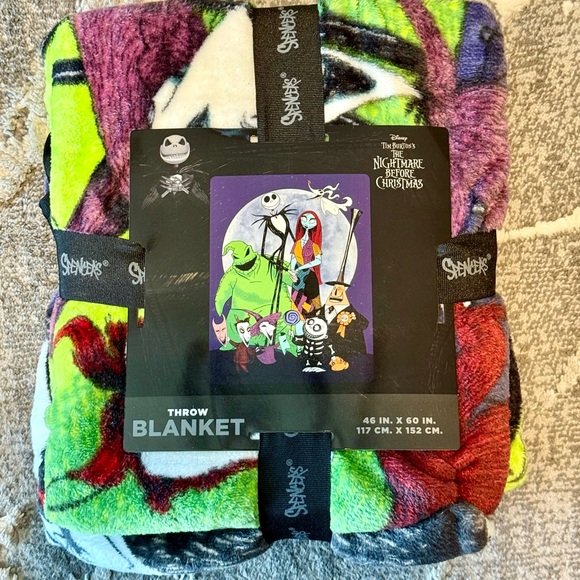Disney The Nightmare Before Christmas Colorful Throw Blanket - Picture 1 of 2